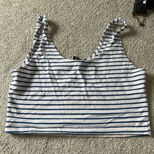Forever 21 striped crop top
